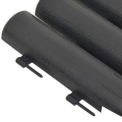 vidaXL Bordes de jardín 36 unidades PP gris 10 m Antracita Online
