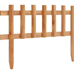 vidaXL Vallas De Jardín-Bordes de jardín 10 unidades madera de abeto 4,4 m