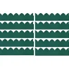 vidaXL Vallas De Jardín-Bordes de jardín 10 unidades PP verde 65x15 cm