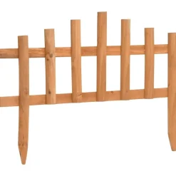 vidaXL Bordes de jardín 10 unidades madera de abeto 4,4 m Marr&oacute;n