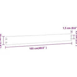 vidaXL Bordes para césped 10 uds 10x103 cm Acero inoxidable Best