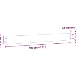 vidaXL Vallas De Jardín-Bordes para césped 10 uds 10x103 cm