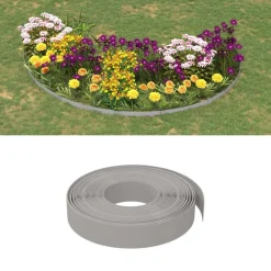 vidaXL Vallas De Jardín-Bordura de jardín polietileno 10 m 10 cm