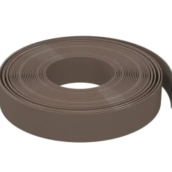vidaXL Bordura de jardín polietileno marrón 10 m 10 cm Marr&oacute;n New