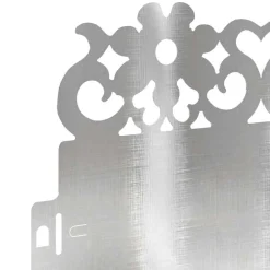 vidaXL Borduras para césped 10 pcs Plateado 103 x 0,05 x 22 cm Acero inoxidable Sale