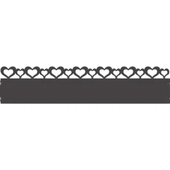 vidaXL Borduras para césped 10 pcs 103 x 0,05 x 22 cm Acero Negro Online