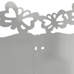 vidaXL Vallas De Jardín-Borduras para césped 10 pcs Plateado 103 x 0,05 x 22 cm