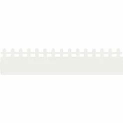 vidaXL Vallas De Jardín-Borduras para césped 10 pcs 103 x 0,05 x 22 cm Acero