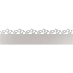 vidaXL Vallas De Jardín-Borduras para césped 10 pcs Plateado 103 x 0,05 x 22 cm