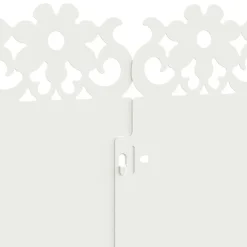 vidaXL Vallas De Jardín-Borduras para césped 10 pcs 103 x 0,05 x 22 cm Acero