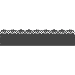 vidaXL Borduras para césped 10 pcs 103 x 0,05 x 22 cm Acero Negro Best