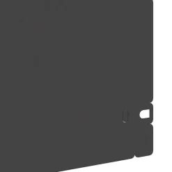 vidaXL Borduras para césped 10 pcs 103 x 0,05 x 22 cm Acero Negro Best