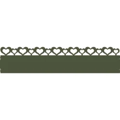 vidaXL Vallas De Jardín-Borduras para césped 10 pcs 103 x 0,05 x 22 cm