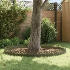 vidaXL Vallas De Jardín-Borduras para césped 10 pcs 103 x 0,05 x 22 cm