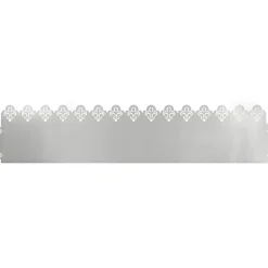 vidaXL Borduras para césped 10 pcs Plateado 103 x 0,05 x 22 cm Acero galvanizado Discount