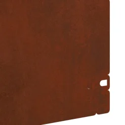 vidaXL Vallas De Jardín-Borduras para césped 10 pcs Oxidado 103 x 0,05 x 22 cm