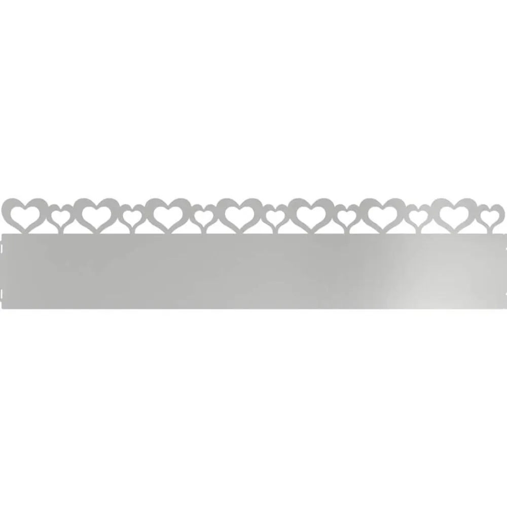 vidaXL Borduras para césped 10 pcs Plateado 103 x 0,05 x 22 cm Acero galvanizado Sale