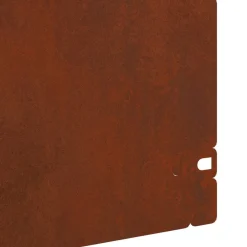 vidaXL Borduras para césped 10 pcs Oxidado 103 x 0,05 x 22 cm Acero oxidado Best