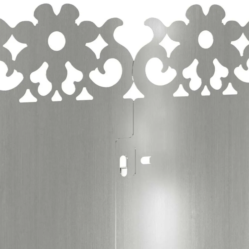 vidaXL Vallas De Jardín-Borduras para césped 10 pcs Plateado 103 x 0,05 x 22 cm