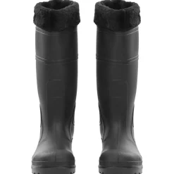 vidaXL Actividades Al Aire Libre-Botas de agua con calcetines extraíbles negro número 38 PVC