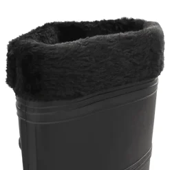 vidaXL Actividades Al Aire Libre-Botas de agua con calcetines extraíbles negro número 38 PVC