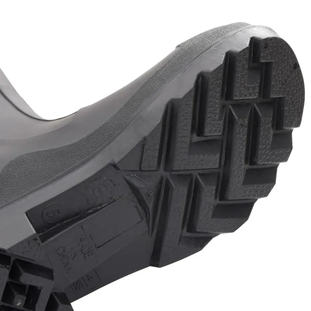 vidaXL Actividades Al Aire Libre-Botas de agua con calcetines extraíbles negro número 38 PVC
