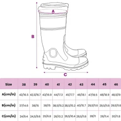 vidaXL Actividades Al Aire Libre-Botas de agua con calcetines extraíbles negro número 38 PVC
