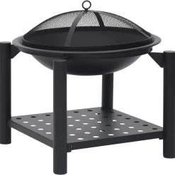 vidaXL Brasero con atizador acero 54x54x55 cm Best
