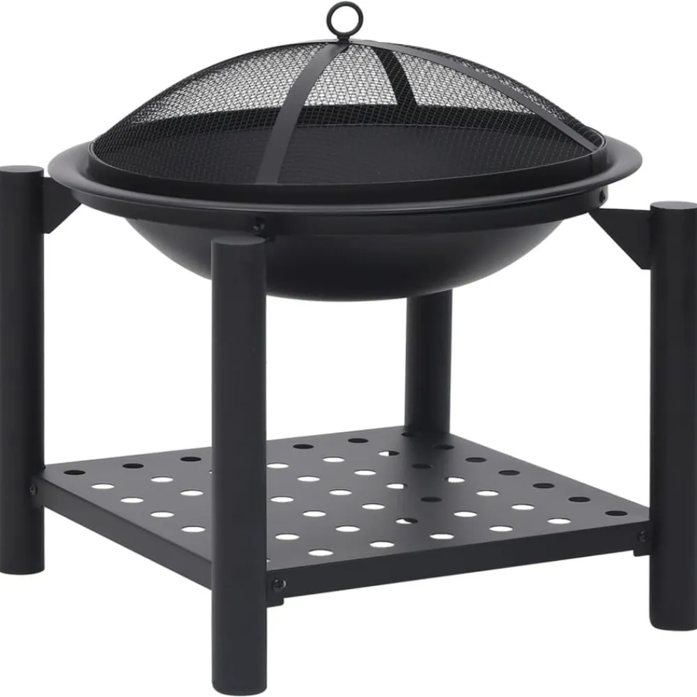 vidaXL Brasero con atizador acero 54x54x55 cm Best