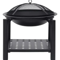 vidaXL Brasero con atizador acero 54x54x55 cm Best