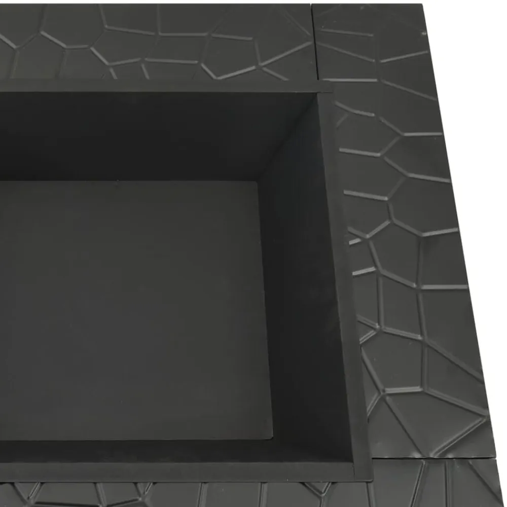 vidaXL Brasero con atizador acero 79x79x46,5 cm Outlet