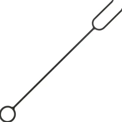 vidaXL Brasero con atizador acero XXL 76 cm