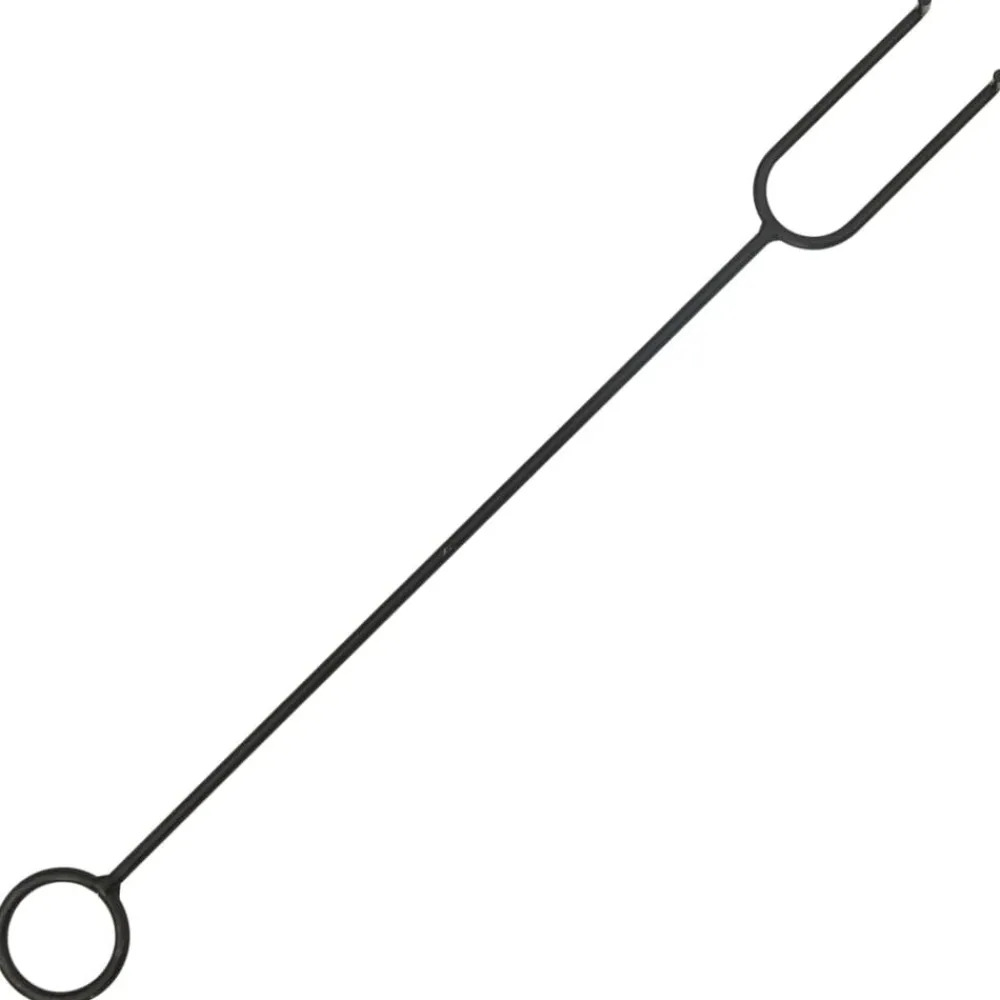 vidaXL Brasero con atizador acero XXL 76 cm