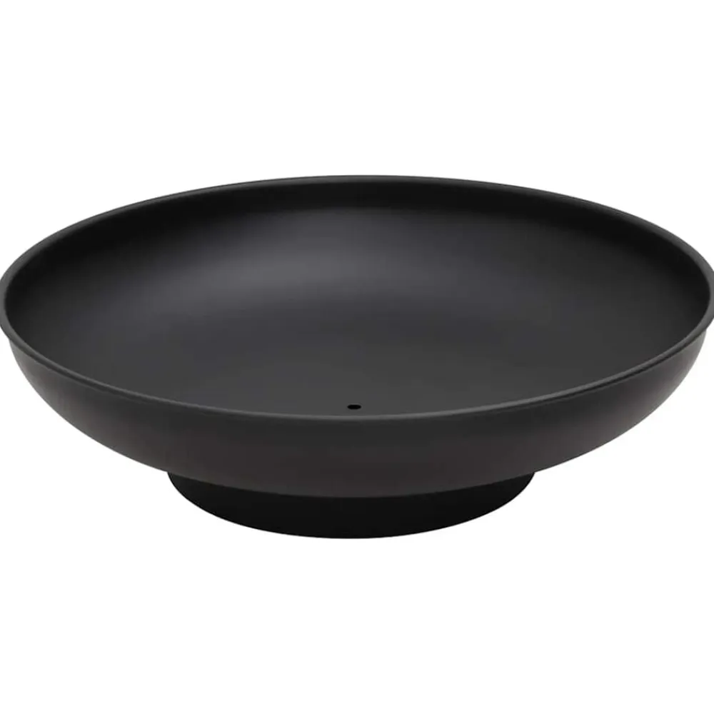 vidaXL Brasero de acero 57 cm Negro Clearance