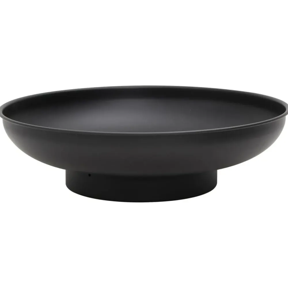 vidaXL Brasero de acero 57 cm Negro Clearance