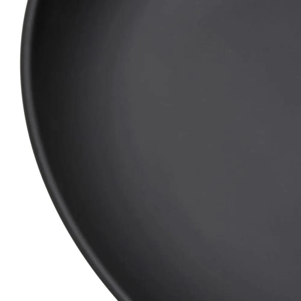 vidaXL Brasero de acero 57 cm Negro Clearance