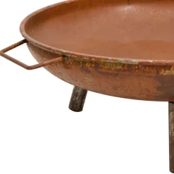 vidaXL Chimeneas-Brasero de acero 67,5x58x22,5 cm