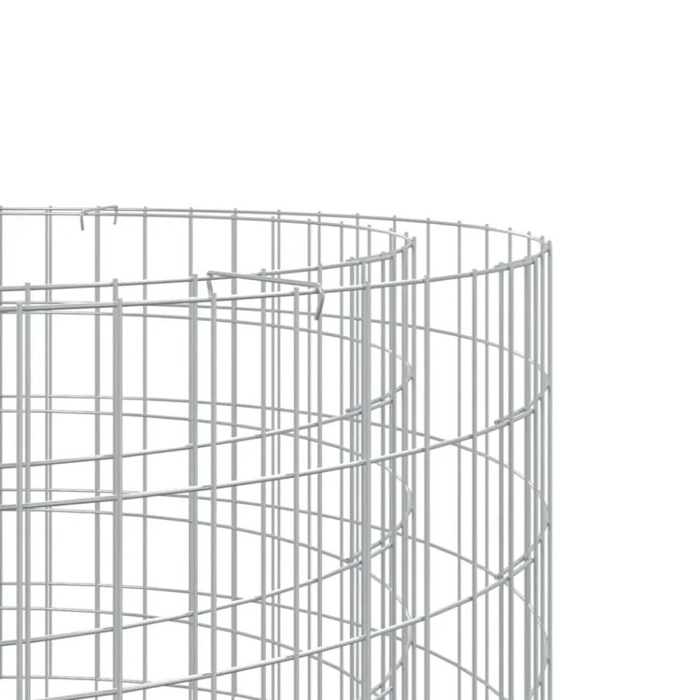 vidaXL Brasero de gaviones hierro galvanizado Ø50 cm New