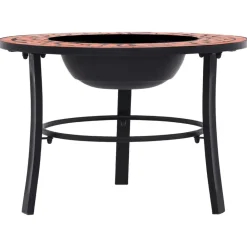 vidaXL Chimeneas-Brasero de mosaico cerámica 68 cm