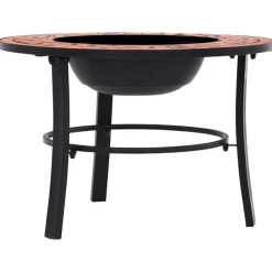vidaXL Chimeneas-Brasero de mosaico cerámica 68 cm