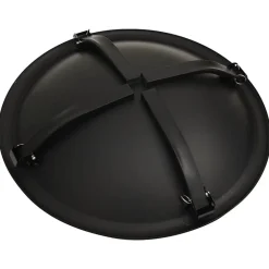vidaXL Brasero y barbacoa 2 en 1 con atizador acero 56x56x49 cm Negro Discount