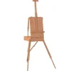 vidaXL Material De Oficina-Caballete de pintura madera maciza de haya 81x121x173 cm