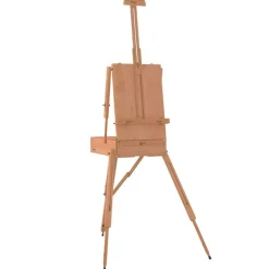 vidaXL Material De Oficina-Caballete de pintura madera maciza de haya 81x121x173 cm