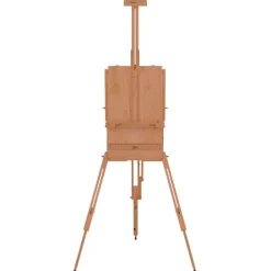 vidaXL Material De Oficina-Caballete de pintura madera maciza de haya 81x121x173 cm