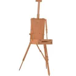 vidaXL Material De Oficina-Caballete de pintura madera maciza de haya 81x121x173 cm