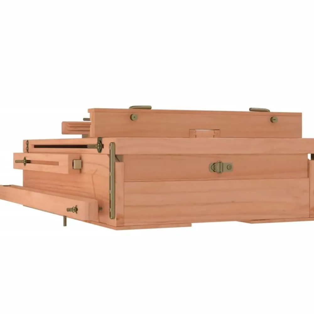 vidaXL Material De Oficina-Caballete de pintura madera maciza de haya 81x121x173 cm