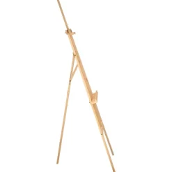 vidaXL Caballete de pintura madera maciza pino 53,5x95x127 cm Natural Hot