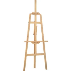 vidaXL Caballete de pintura madera maciza pino 53,5x95x127 cm Natural Hot