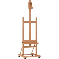 vidaXL Material De Oficina-Caballete de pintura madera maciza de haya 55x53,5x178 cm