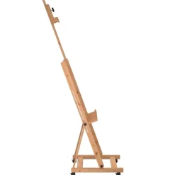 vidaXL Material De Oficina-Caballete de pintura madera maciza de haya 55x53,5x178 cm